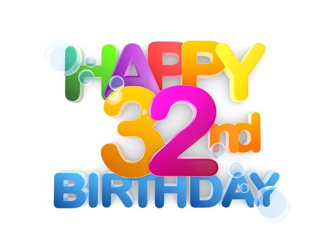 Happy 32nd Title, Birthday light