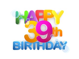 Happy 39th Title, Birthday light