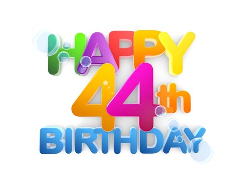 Happy 44th Title, Birthday light