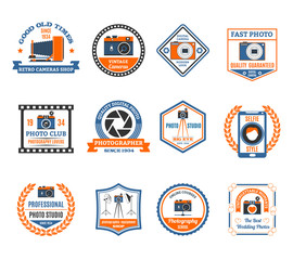  Photography Emblems Set 