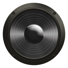 Speaker isolated on white background