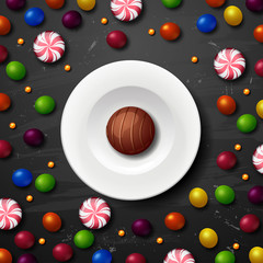 candy vector background