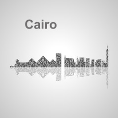 Cairo  skyline  for your design
