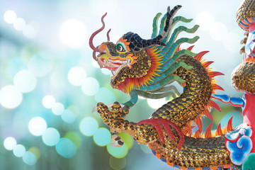Beautiful dragon statue.