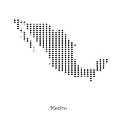 Map of Mexico for your design