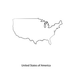 Map of USA for your design