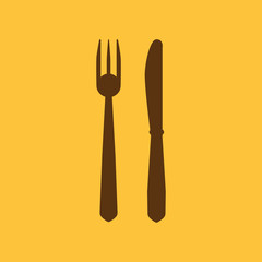 The knife and fork icon