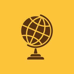 The globe icon. Globe symbol.