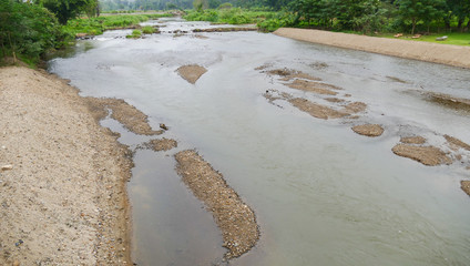 river in rural thailand