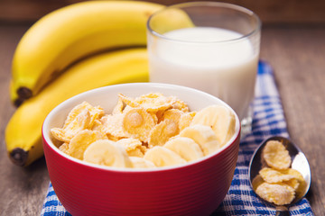 oatflakes with milk