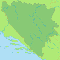Bosnien und Herzegowina in Grün