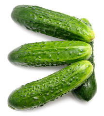 four cucumbers