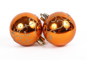 orange balls christmas ornament