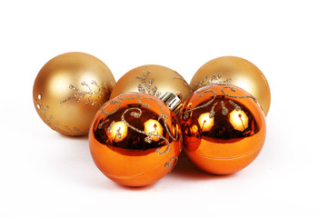 orange balls christmas ornament