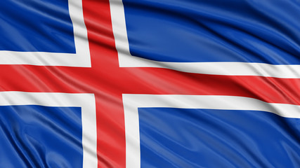 3D Icelandic flag 