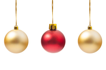 Christmas tree hanging globes