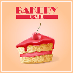 cake bakery shop banner  vintage