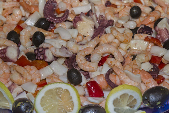 Detail eines festlichen Buffets