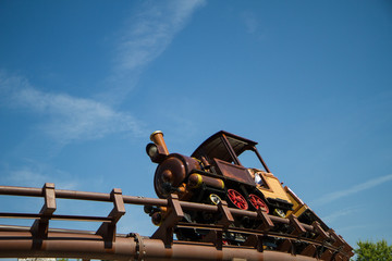 Naklejka premium oller coaster far west