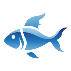 Blue Fish Icon