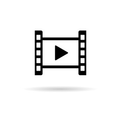 play icon black vector