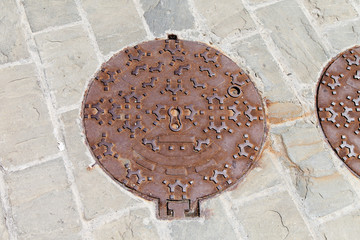 Cover of manhole.