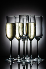 champagne glasses
