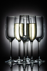champagne glasses

