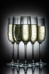 champagne glasses
