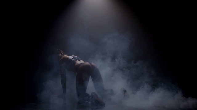 Booty dance in smoke