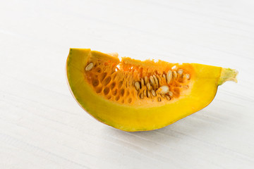 Raw multicolored pumpkins as a symbol of Halloween