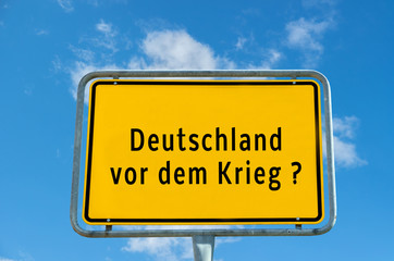 Deutschland vor dem Krieg