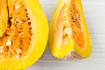 Raw multicolored pumpkins as a symbol of Halloween