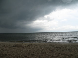 White cloud in the  sky