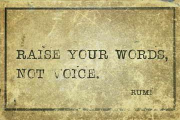 rise words Rumi