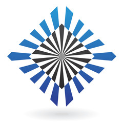 Striped Square Abstract Icon