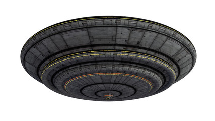 Futuristic UFO ship © Miguel Aguirre
