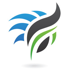 Colorful Abstract Nature Icon