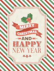 Merry Christmas greeting card © jadiskailie