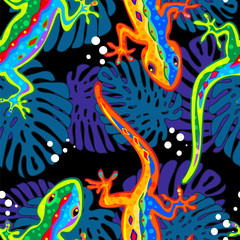 Fototapeta na wymiar seamless pattern Lizard