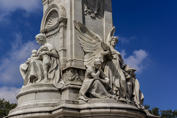 Queen Victoria Memorial (1911) near Buckingham Palace, London UK