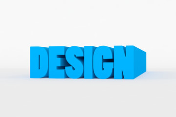 Big 3D bold text - design