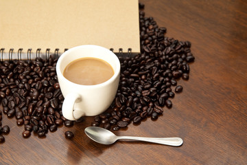Coffee and book