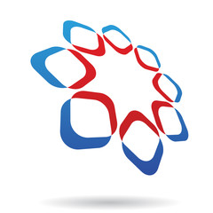 Colorful Geometric Abstract Icon