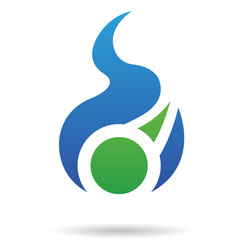 Fire Shaped Abstract Icon