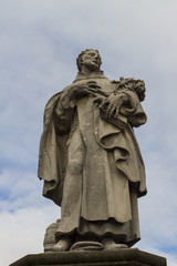 Obraz premium Statue of Saint Philip Benizi de Damiani in Praha