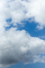 beautiful clouds on a blue sky