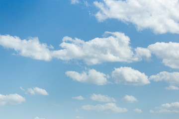 Fototapeta na wymiar beautiful clouds on a blue sky
