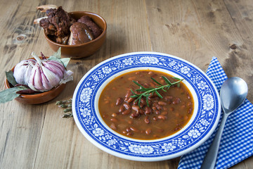 Traditional Spanish stew of beans