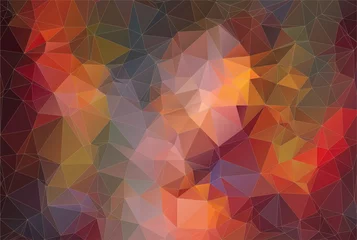 Foto auf Leinwand Composition with triangles geometric shapes © igor_shmel
